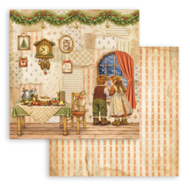 Stamperia Silent Night 8x8 Inch Paper Pad (10 vellen)