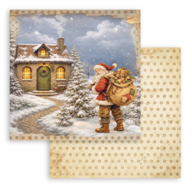 Stamperia Silent Night 8x8 Inch Paper Pad (10 vellen)