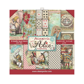 Stamperia Alice 8x8 Inch Paper Pack