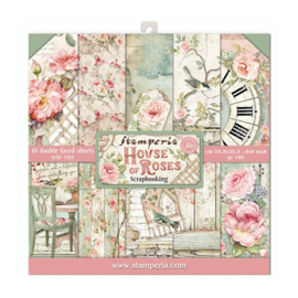 Stamperia House of Roses 8x8 Inch Paper Pack