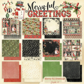 Graphic 45 Merry-ful Greetings 8x8 Inch Collection Pack