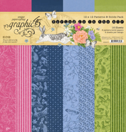 Graphic 45 Spring is in the Air 12x12 Inch Patterns & Sollids Pack