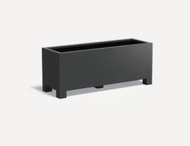 Aluminium plantenbak langwerpig 'Border op poten' 150x50x60 cm