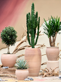 Handgemaakte Terra Cotta plantenbak `Vaso Celeste ` Ø55xH50