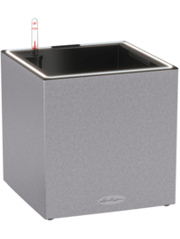 Stonelook plantenbak Graphite met verlichting + bewateringssysteem 40x40x41 cm