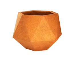 Cortenstaal design plantenbak 'Hexar M' 69.2 × 60 × 48 cm