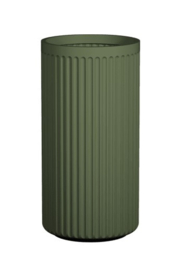 Design plantenbak 'Icon' Pilar | Sage groen H72 x Ø36 cm