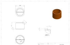 CorTenstaal plantenbak rond 'Todom' Ø80 x H60 cm