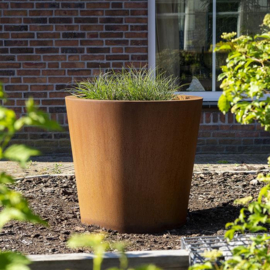 CorTenstaal plantenbak `Otam` Ø120 x H100 cm