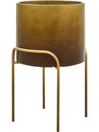 Kunststof plantenbak op poten 'Gambe' Ø 76 x H 50 cm | Honey
