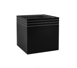 Design plantenbak 'Aston' L 48 x B 48 x H 48 cm (inclusief wielplateau en inzetbak)