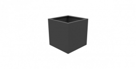 Aluminium plantenbak vierkant `Rubik` 80x80x80 cm