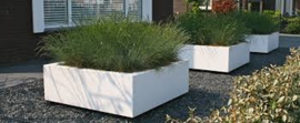 Polyester plantenbak `Kubus` 160x160x100cm