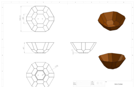CorTenstaal design plantenbak rond 'Vernat' Ø100 x H60 cm