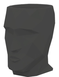 Kunststof design plantenbak 'Adino' H 70 x B 56 x L 68 cm