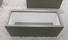 Polyester plantenbak rechthoekig 'Titan' 120x50x60 cm