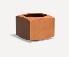 CorTenstaal plantenbak 'Lorix' 60x60x50 cm