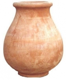 Handgemaakte Terracotta vaas/kruik `Vaso Pistoia` Ø47xH55