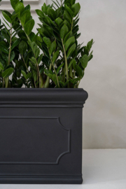 Romantische bloembak 'Belle Jardinière' L100 x B40 x H50 | kleur: Black