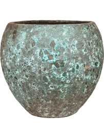 Keramiek plantenbak gemeleerd jade lava Ø60 x H55 cm