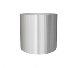 RVS plantenbak, cilindervorm 'Andor' op ring Ø80 x H77cm