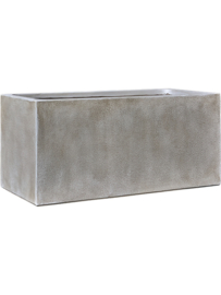Fiberclay plantenbak 'Serenity' Recto | Kleur: Grey Brown |  L 80 x B 37 x H 37 cm