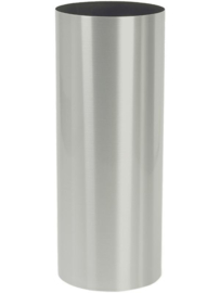 RVS plantenbak - geborsteld, cilindervorm 'Brio' Ø40 x H90cm