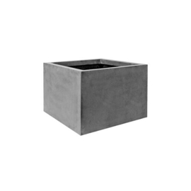 Vierkante stonelook plantenbak `Michigan` Afmeting: L70 x B70 x H53 | Kleur: Grey Stonelook