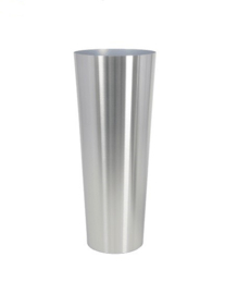 RVS plantenbak, conische vorm 'Panache' op ring Ø39 x H99cm