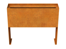 CorTenstaal plantenbak op poten `Elevat`  120 x 30 x 100 cm