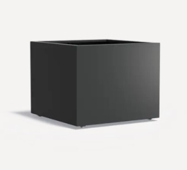 Aluminium plantenbak op wielen 'Rubik' 100x100x80 cm