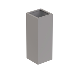 Aluminium plantenbak `Rockefeller Basic` 37x37x100 cm