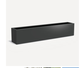 Aluminium plantenbak langwerpig`Border` 300x50x60 cm