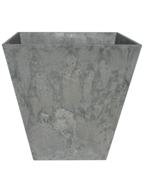 Duurzame composiet plantenbak taps toelopend 'Stone Art' | Gerecyclede plantenbak Ø 40 x H 40 cm