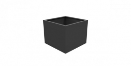 Aluminium plantenbak vierkant 'Rubik' 100x100x80 cm