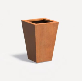 Cortenstaal plantenbak taps 'Fortis' 40x40x60 cm