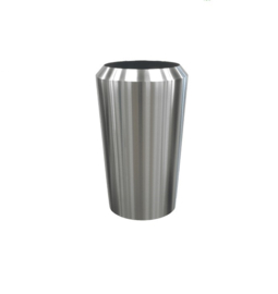 RVS plantenbak, facetvorm 'Royce' op ring Ø48 x H64cm