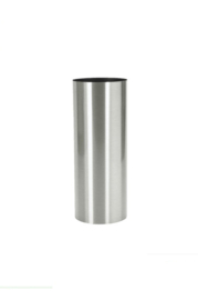 RVS plantenbak - geborsteld, cilindervorm 'Brio' Ø30 x H90cm