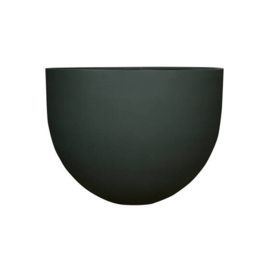 Ronde stonelook bloembak `Tulsa` Ø100 x H76 cm | Kleur: Pine Green