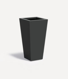 Aluminium plantenbak taps uitlopend 'Fortis' 40x40x80 cm