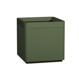 Design plantenbak 'Icon' Cube | Sage groen H40 x B40 x H40 cm
