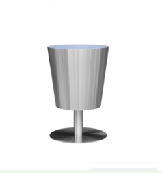RVS plantenbak op voet 'Elevado' Ø40 x H60cm