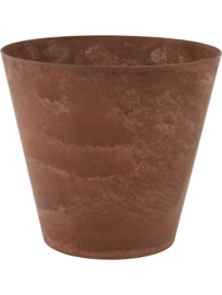 Duurzame composiet plantenbak taps toelopend 'Stone Art' | Gerecyclede plantenbak Ø 43 x H 39 cm