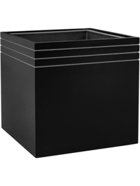 Design plantenbak 'Aston' L 48 x B 48 x H 48 cm (inclusief wielplateau en inzetbak)