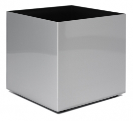 Aluminium plantenbak geborsteld  'Cube'  L50B50XH50 cm