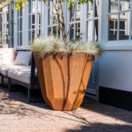 CorTenstaal design plantenbak rond 'Vernat' Ø80 x H80 cm