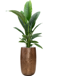 Keramiek schaal 'Marie-Claire'  glanzend goud Ø36 x H63 cm