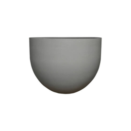 Ronde stonelook bloembak `Tulsa` Ø78 x H59.5 cm | Kleur: Grey