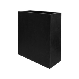 Rechthoekige Fiberstone plantenbak  L91 x B36 x H102 Kleur: Stone Black