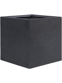 Stonelook plantenbak op wielen 'Byron' |  antraciet L 50 x B 50 x H 50 cm